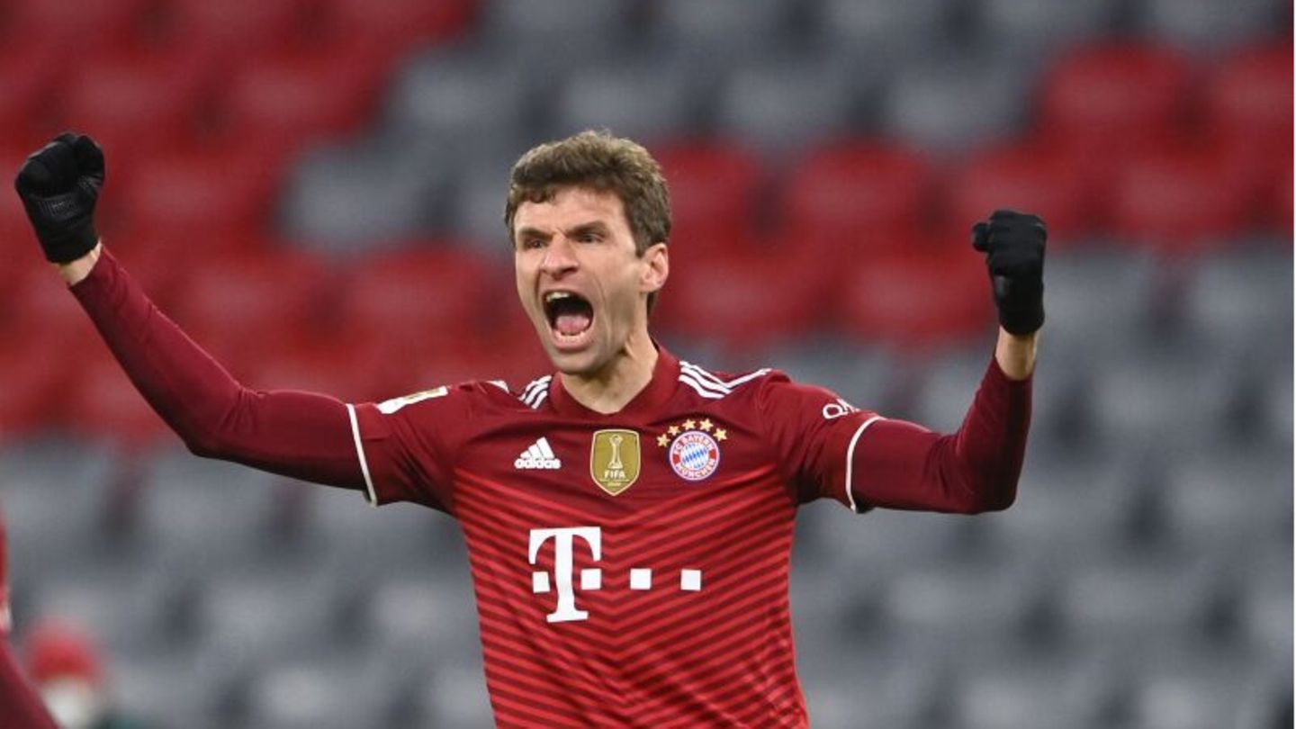 Thomas Müller jubelt