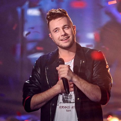 Der Sänger Sebastian Krenz nach dem Sieg beim Finale der Castingshow "The Voice of Germany 2021"