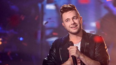 Der Sänger Sebastian Krenz nach dem Sieg beim Finale der Castingshow "The Voice of Germany 2021"