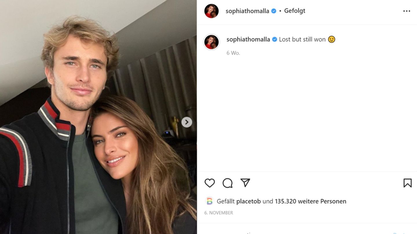 Alexander Zverev und Sophia Thomalla Alexander Zverev und Sophia Thomalla