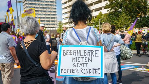 Demonstration für bezahlbaren Wohnraum in Berlin