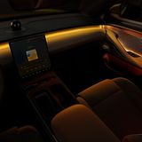 Im Innenraum dominiert ein großes Display, wie man es inzwischen von vielen Herstellern kennt.