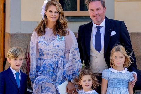 Prinzessin Madeleine von Schweden mit Familie