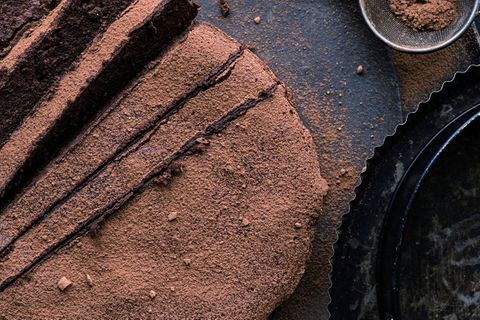 Mousse-au-Chocolat in Kuchenform