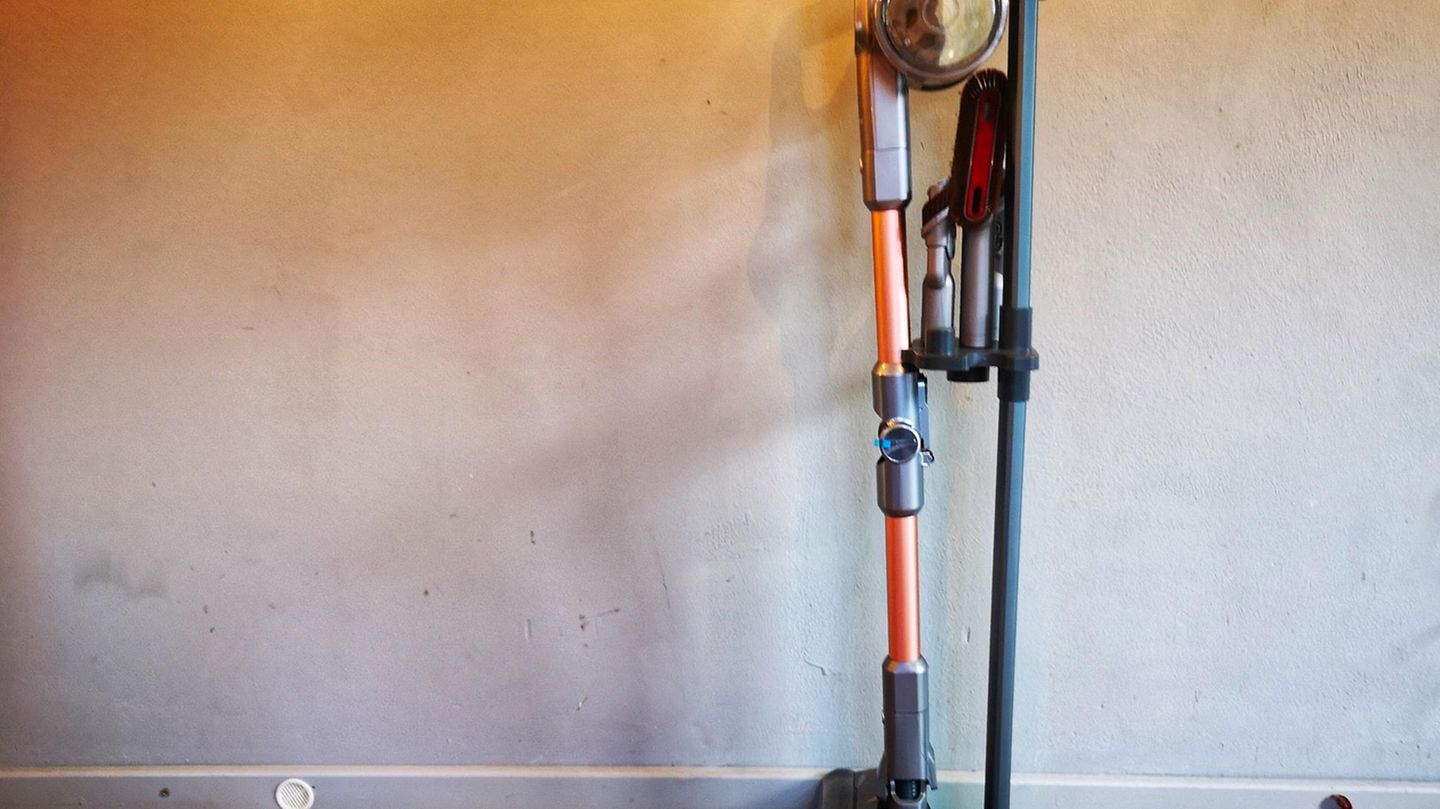 In dem Ständer findet die Armada an Suagbürsten Platz