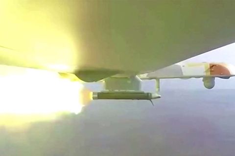 "Orion": Ziel in der Luft zerstört: Russland zeigt Kampfdrohne im Einsatz