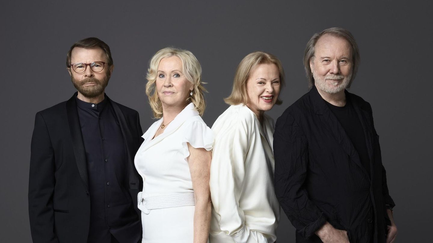 02. September: Abba kündigen nach fast 40 Jahren neues Album an Björn Ulvaeus (l-r), Agnetha Fältskog, Benny Andersson und Anni-Frid Lyngstad