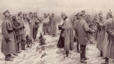 Die "Illustrated London News's" bildete den Frieden mit dieser Zeichnung ab
