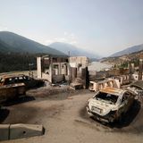 Ein Großteil des Dorfes Lytton im Südwesten Kanadas wurde durch einen Waldbrand zerstört