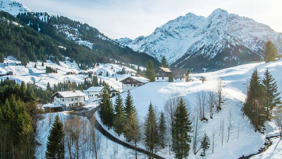 Beliebter Ort für den Skiurlaub in Österreich: Hirschegg im Kleinwalsertal