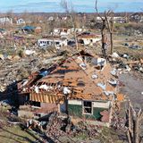 Zerstörte Häuser in Mayfield, Kentucky: Die Stadt wurde besonders hart von den Tornados getroffen