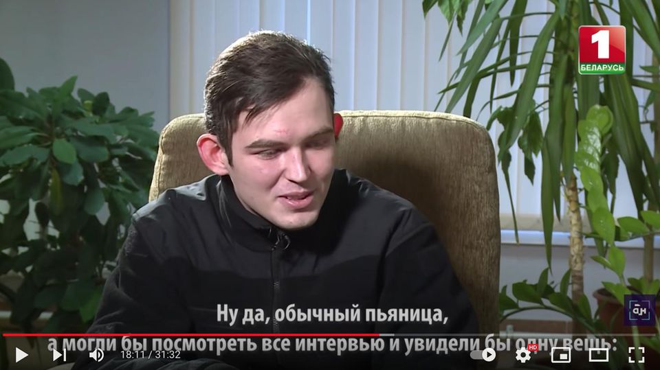 Belarus: This is how Emil Chechko is presented on the Belarusian state television Belarus: This is how Emil Chechko is presented on the Belarusian state television