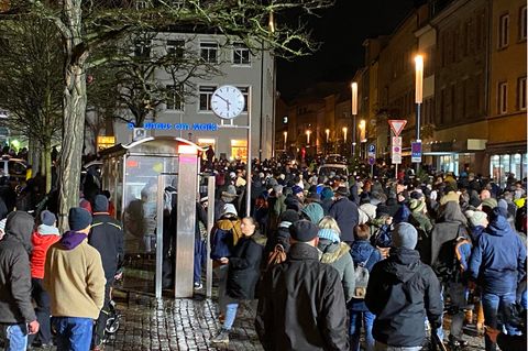 Bei Anti-Corona-Protesten in Schweinfurt wurde ein Kind verletzt