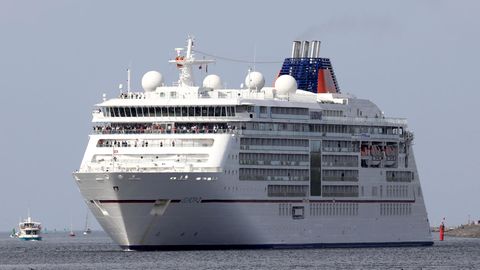 Das Kreuzfahrtschiff "MS Europa 2" von Hapag-Llyod Cruises