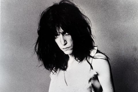 Die Sängerin Patti Smith in den frühen 1970ern