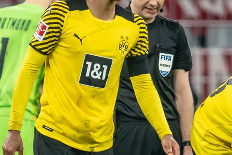 Felix Zwayer (r.) und BVB-Profi Jude Bellingham