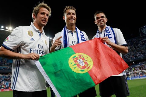 Fabio Coentrao Cristiano Ronaldo Pepe Real Madrid 2017