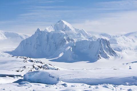 Schnee in der Antarktis
