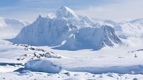 Schnee in der Antarktis