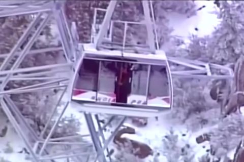 Gefangen in Seilbahn: Silvester in luftiger Höhe