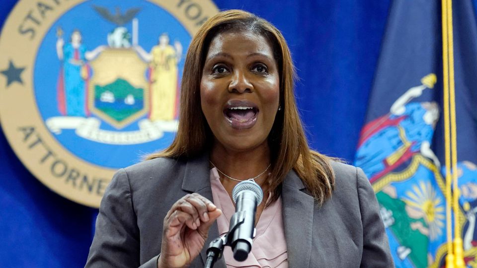  Letitia James, Generalstaatsanwältin aus New York, spricht auf einer Pressekonferenz (Archivbild)