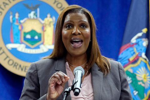  Letitia James, Generalstaatsanwältin aus New York, spricht auf einer Pressekonferenz (Archivbild)
