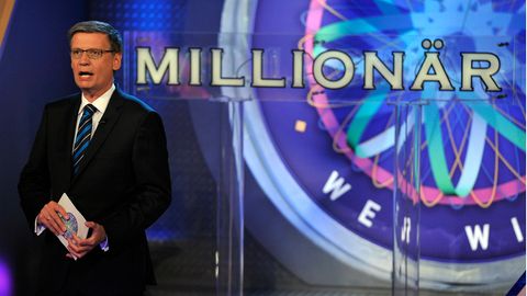 Günther Jauch moderiert die Quizshow "Wer wird Millionär?"
