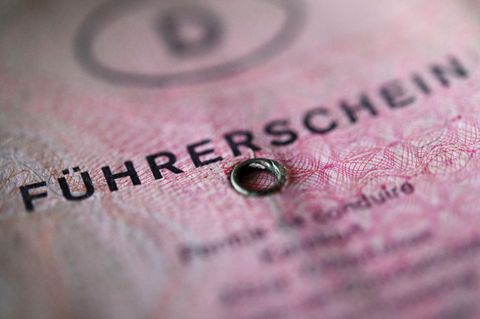 Ein rosa Führerschein