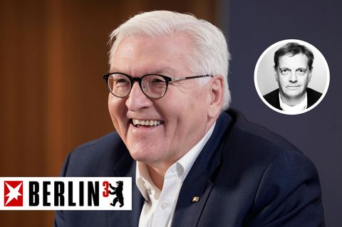 Frank-Walter Steinmeier lacht