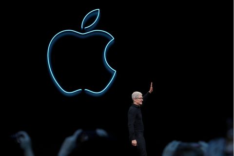 Tim Cook während einer Eröffnungs-Keynote