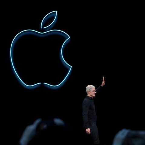 Tim Cook während einer Eröffnungs-Keynote