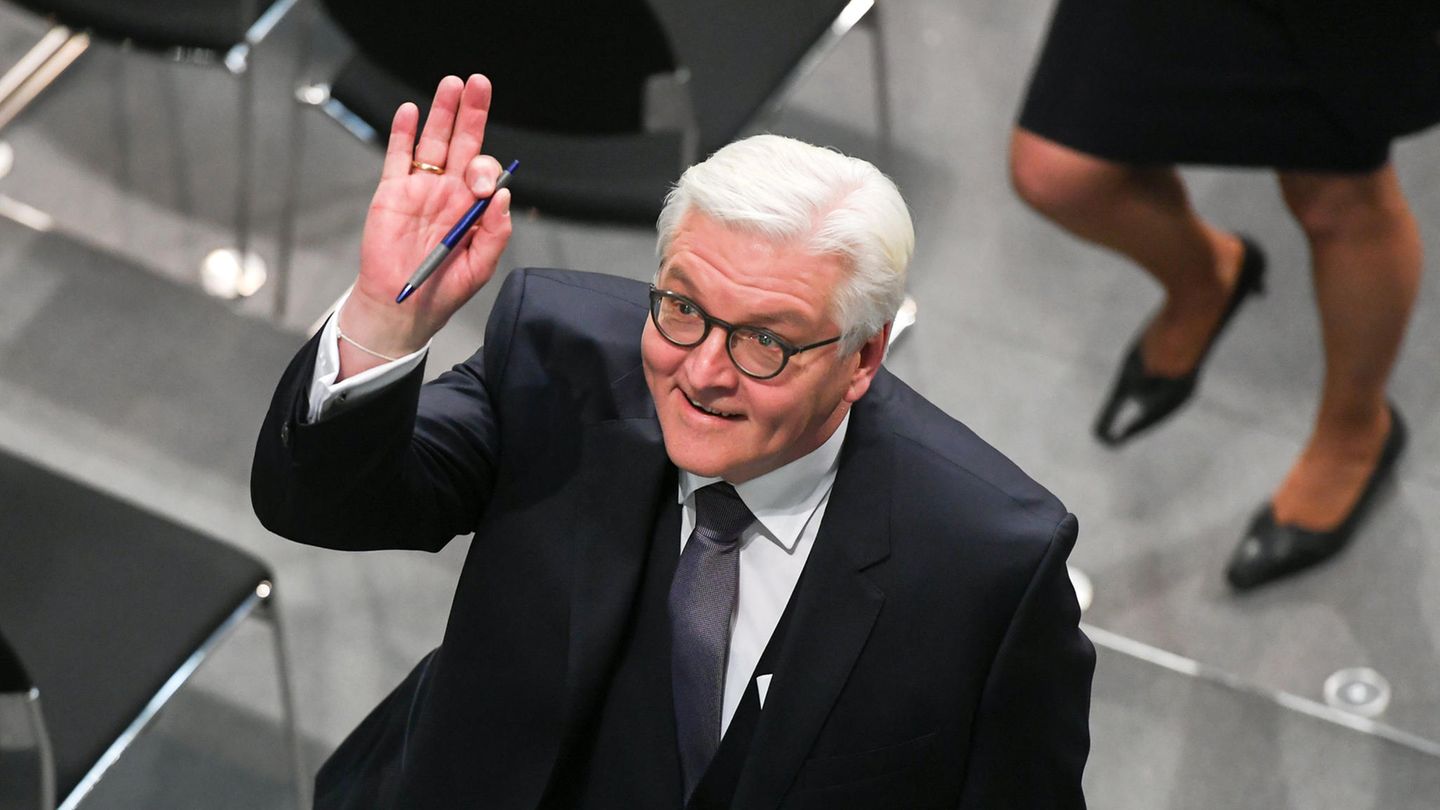 Bundespräsident Frank-Walter Steinmeier im Bundestag