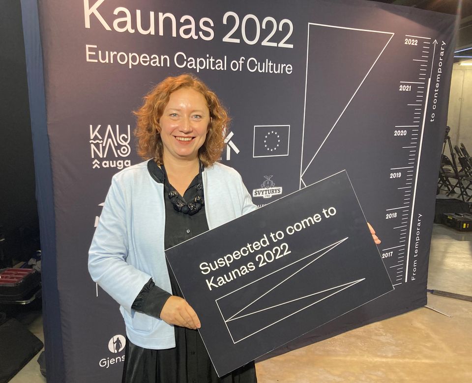 Kaunas ist Europäische Kulturhauptstadt 2022 und Virginija Vitkiene, die Direktorin der Organisation "Kaunas 2022".