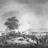 Die Linie der Briten hinter dem vorgelagerten Briten. Beim Sturm auf diese Position fiel Antoine Fauveau.