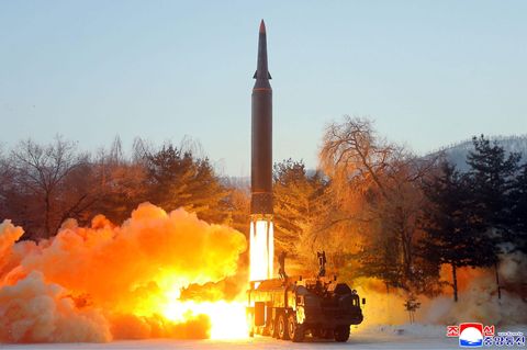 Eine Rakete beim Start