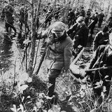 Sowjetische Partisanen operieren in den Sümpfen um Brjansk.