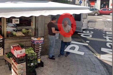 Das Symbol von Google Maps auf einem Bildschirmfoto