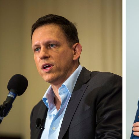 Peter Thiel und Sebastian Kurz