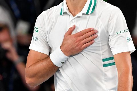 Novak Djokovic vor knapp einem Jahr nach seinem Sieg bei den Australian Open