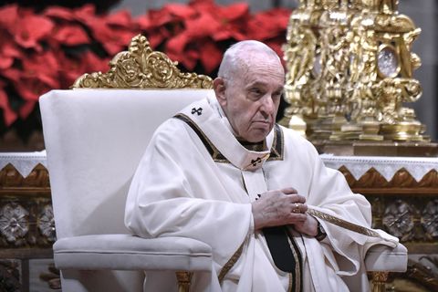 Papst Franziskus in der Dreikönigsmesse Januar 2022