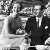Prinzessin Margrethe verlobt sich am 1.10.1966 mit dem französischen Diplomaten, Graf Henri Laborde de Monpezat