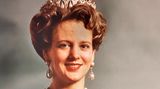 Die erste offizielle Porträt von Margrethe II. nach der Proklamation am 15. Januar 1972
