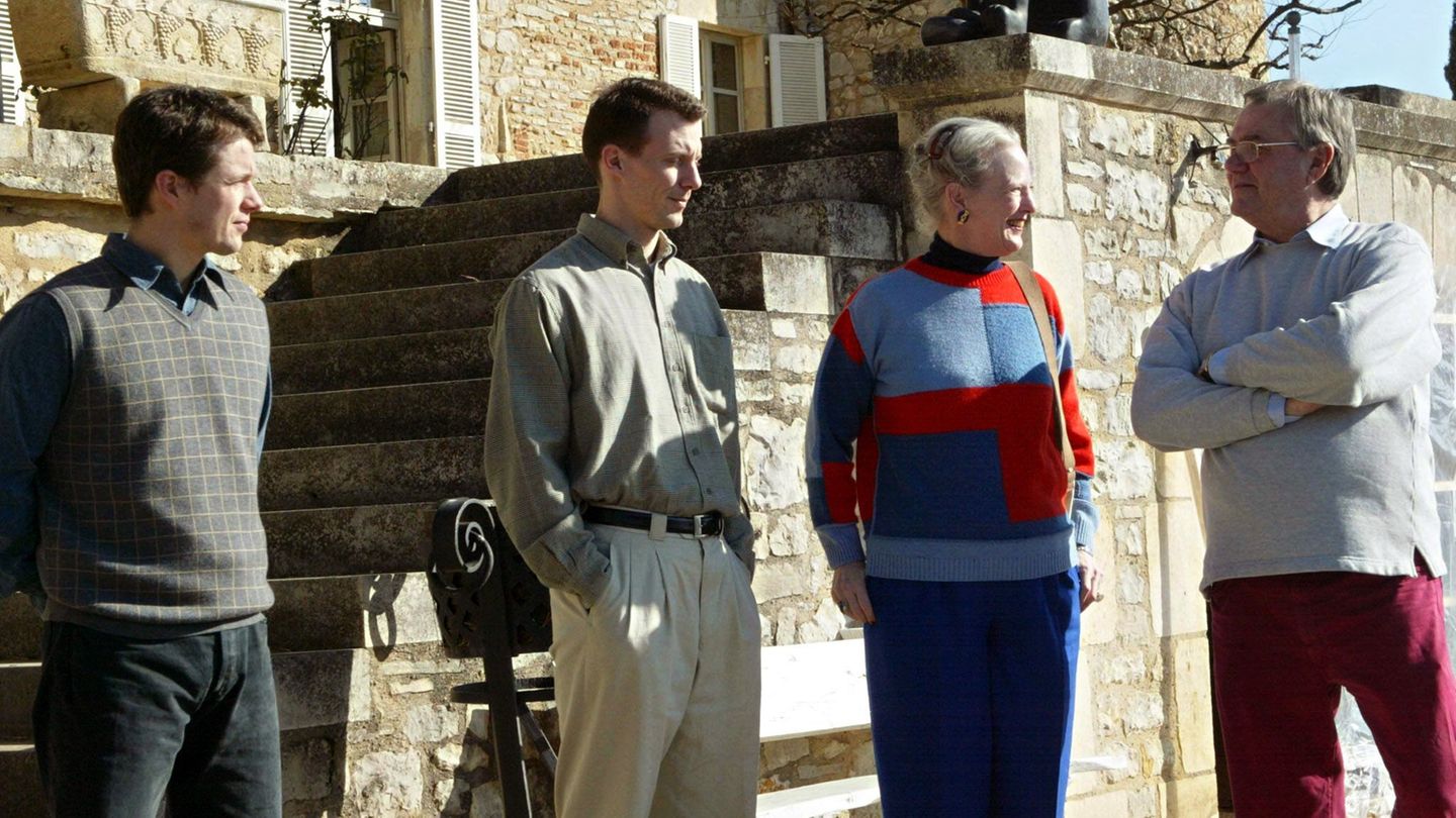 Kronprinz Frederik, Prinz Joachim, Königin Margrethe II. von Dänemark und Prinzgemahl Henrik