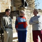 Kronprinz Frederik, Prinz Joachim, Königin Margrethe II. von Dänemark und Prinzgemahl Henrik