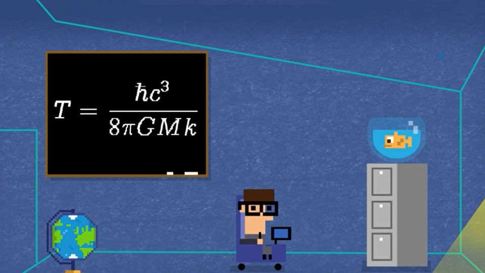 Das Google Doodle zeigt in einem Pixel-Art-Video Stationen aus dem Leben von Stephen Hawking
