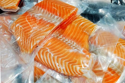 Chemikalien im Lachs Filet