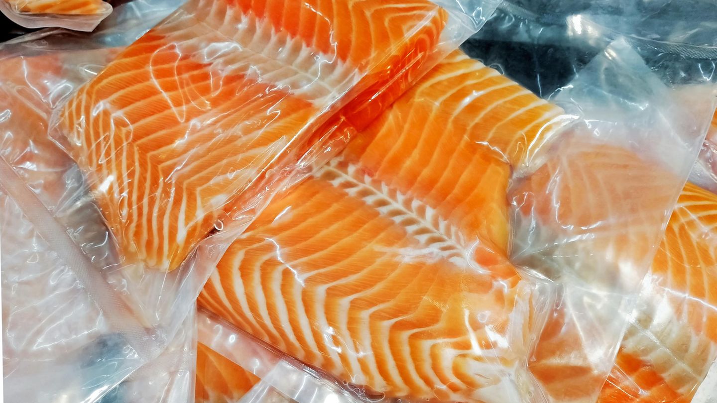 Chemikalien im Lachs Filet