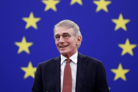 David Sassoli im Dezember bei einer Rede im Europaparlament in Straßburg