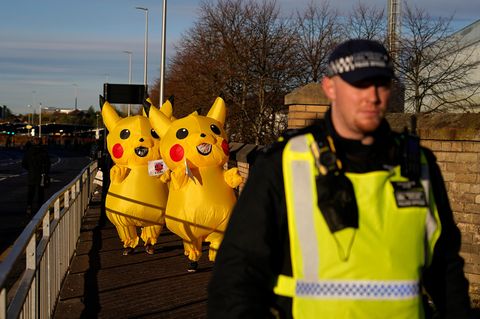 Polizei auf Pokemon Jagd