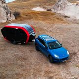 Zusammengefaltet ist der Raptor sehr handlich.